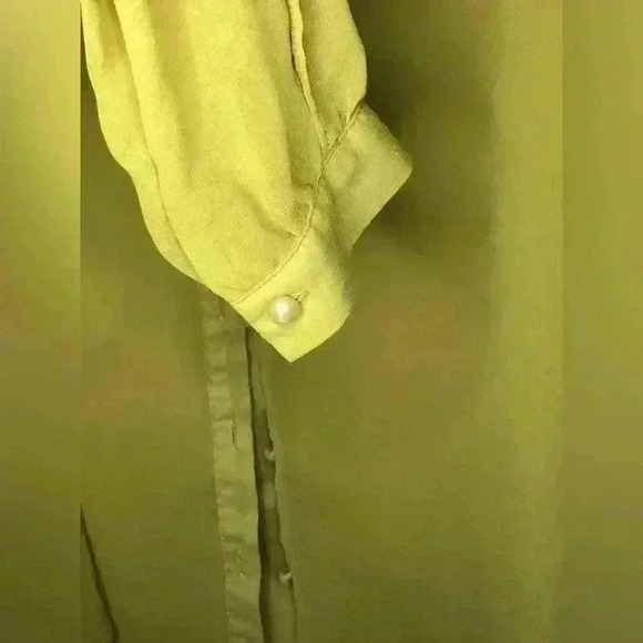 Yellow mesh Blouse - Picture 3 of 5